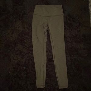 Lululemon gray heather wunder under leggings